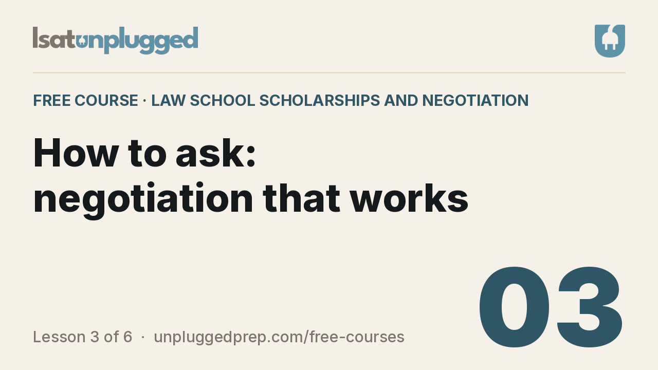 Video lesson 3: How to ask: negotiation that works