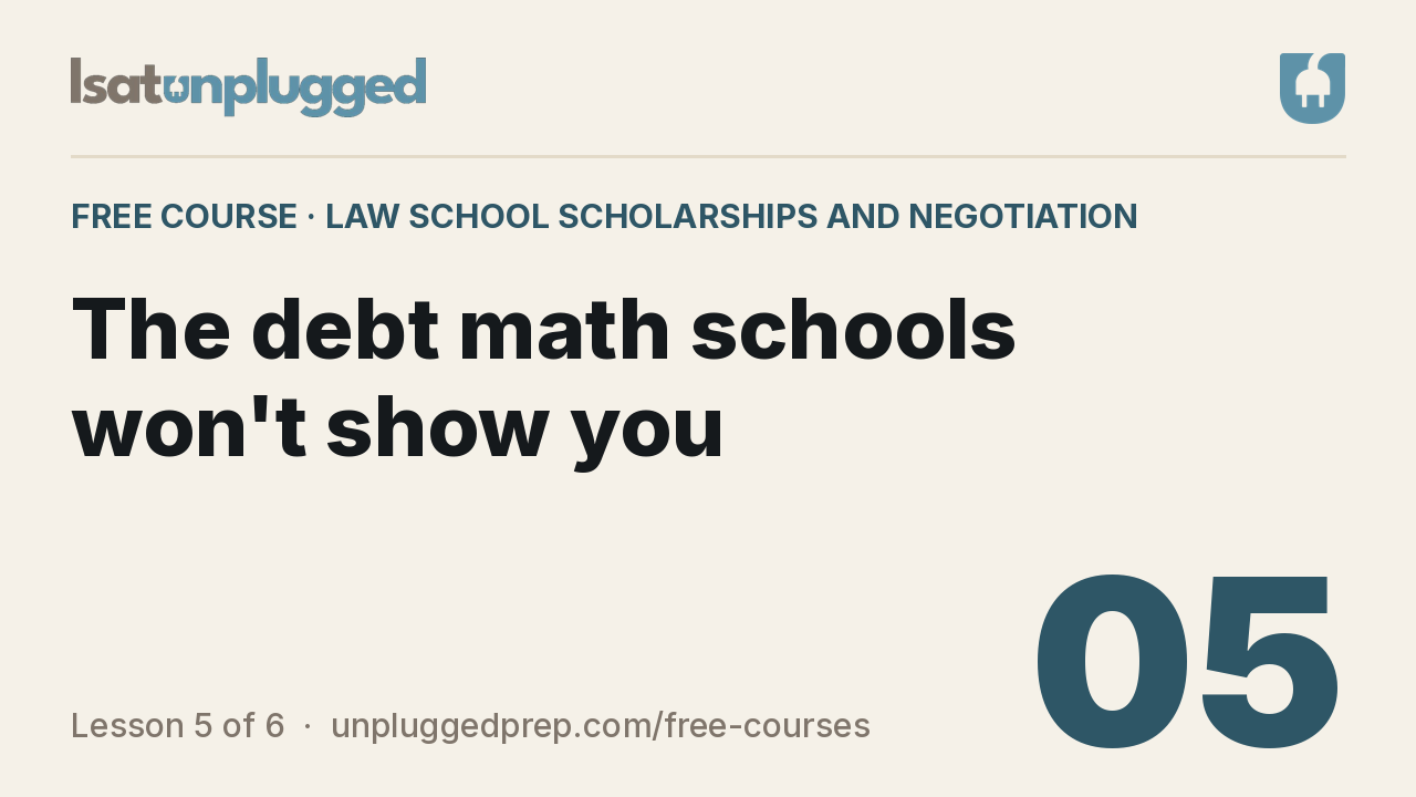 Video lesson 5: The debt math schools won't show you