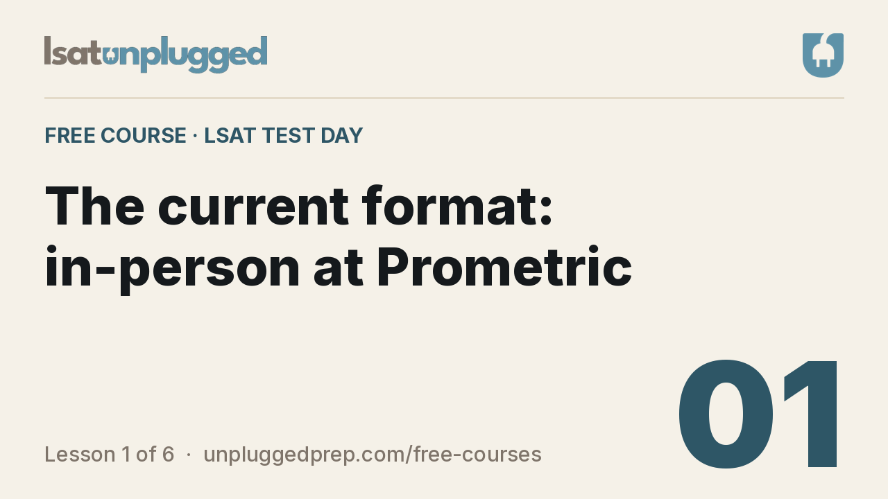Video lesson 1: The current format: in-person at Prometric