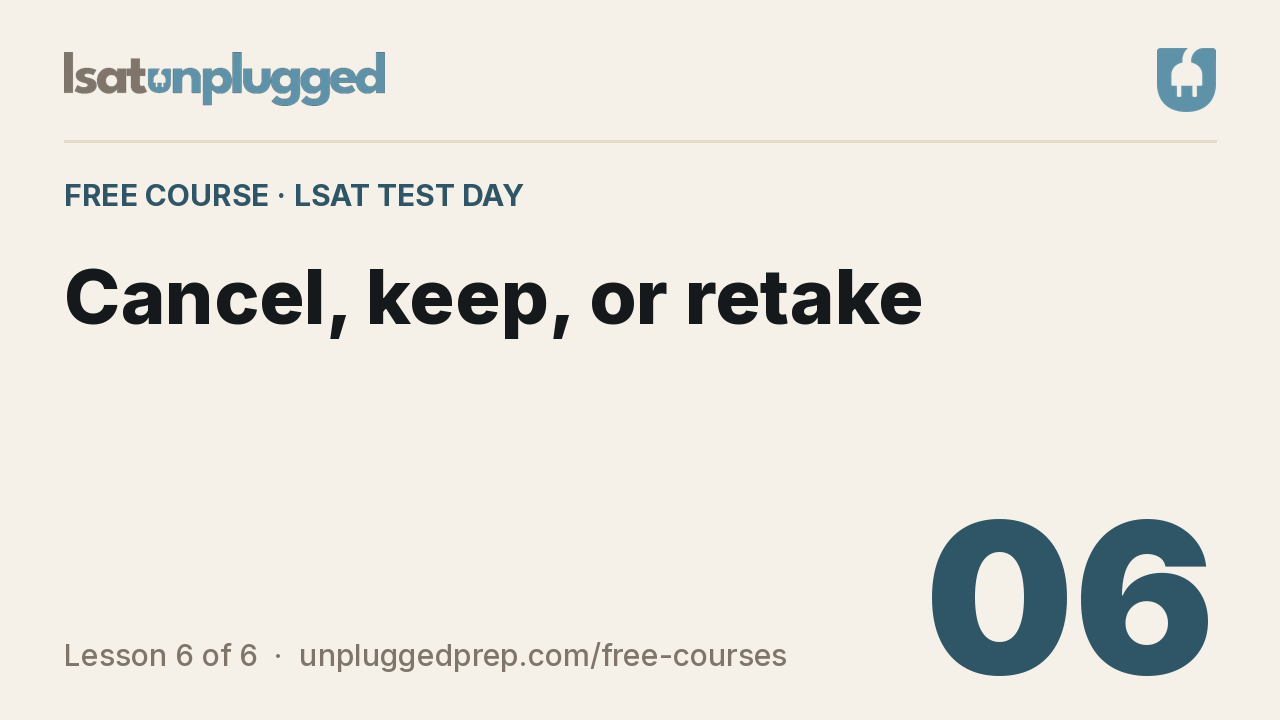 Video lesson 6: Cancel, keep, or retake