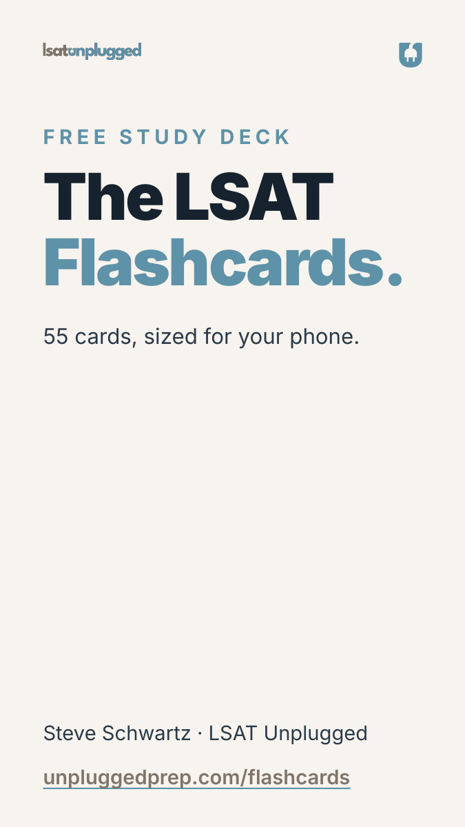 The LSAT Flashcards