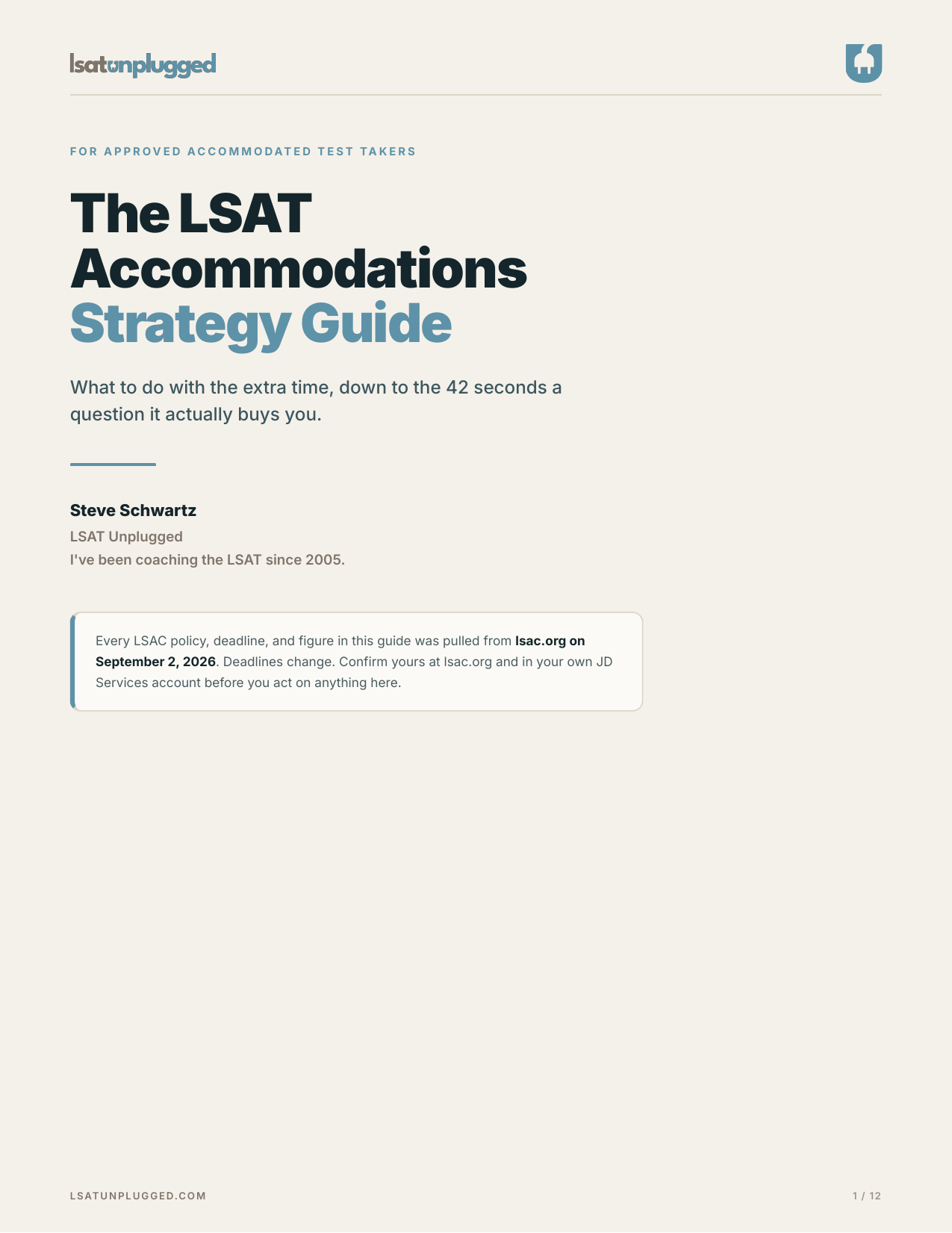 The LSAT Accommodations Strategy Guide