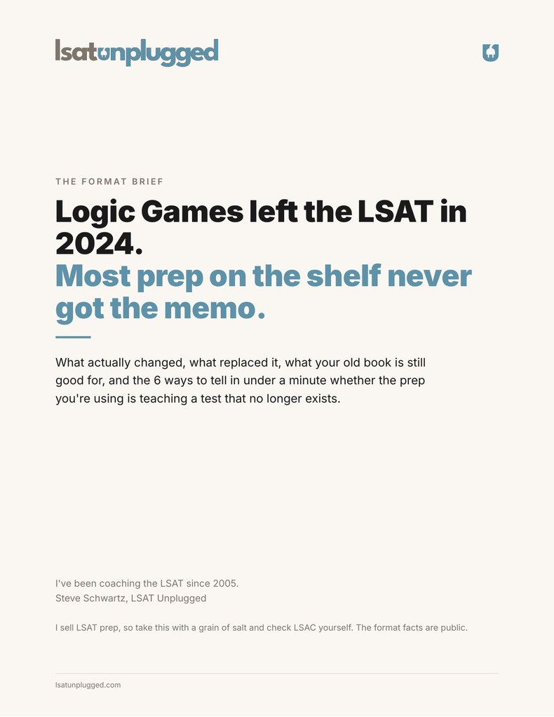 The LSAT Format Brief